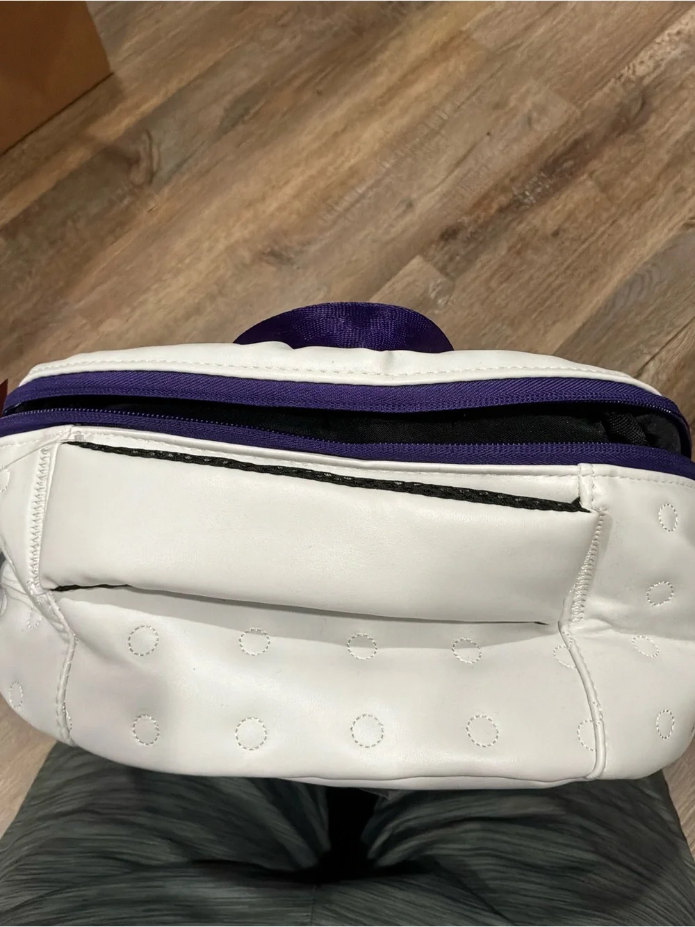 NWT NIKE Air Jordan Retro 13 Backpack White/Purple Lakers One Size 9A1898-P6N